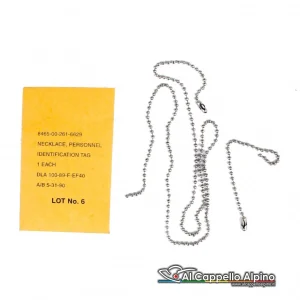 Catenella SBB per piastrina dogtag USA, compatibile modello italiano