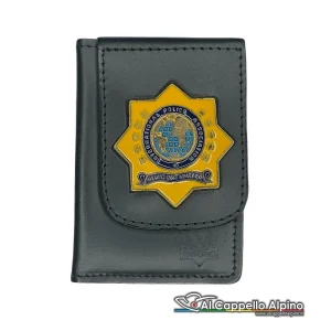 Portatesserino portafoglio Vega Holster International Police Amikeco, cuoio