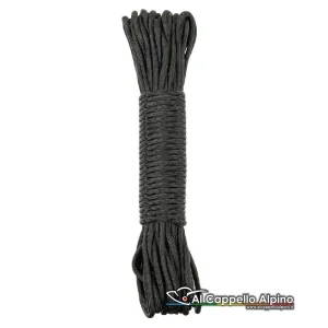 Paracord MFH Nero, 4 mm 7 anime, matassa da 15,24 mt