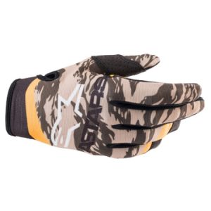 Guanti Motocross Radar Military Sand Camo Tangerne