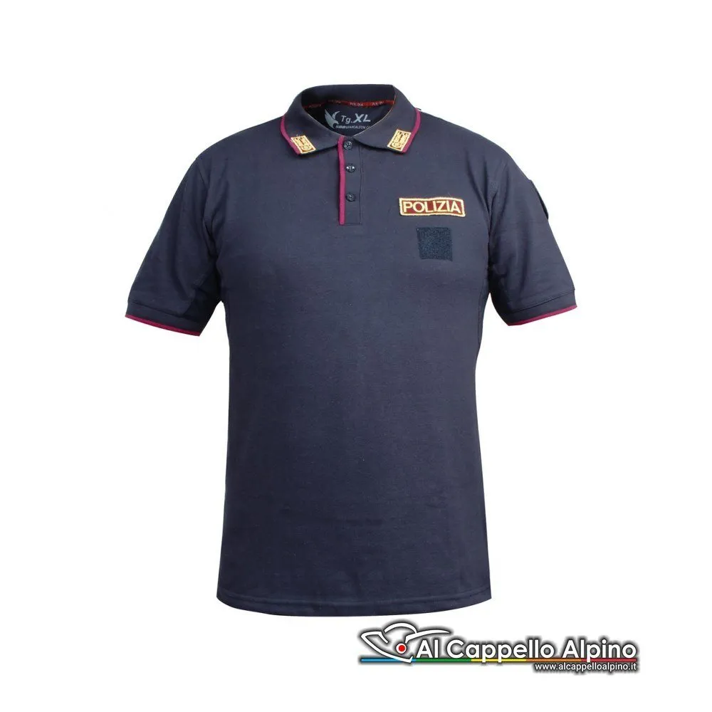 Polo SBB Polizia 60/40 % cotone poliestere, con aerazione ascellare - immagine 2