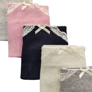 Confezione risparmio 3 slip fianco alto in cotone naturale