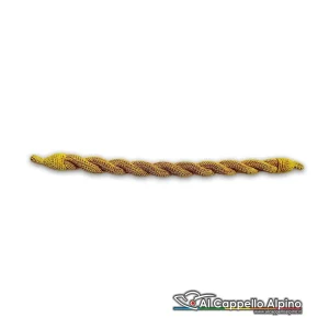 Soggolo Cordone Diadema Ufficiale Superiore Oro, Canutiglia, capo fisso, cordoni 10 mm, 33×2 cm circa