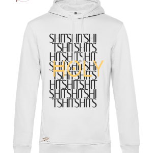 Felpa InsulTiny Holy Shit unisex, 80/20% cotone organico poliestere, 280 gr, cappuccio, tasche nascoste