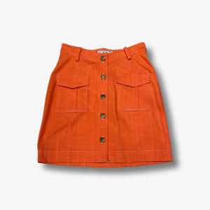 Denim stretch miniskirt