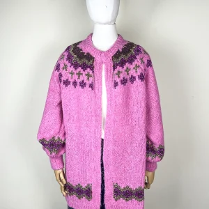 COLOUR MARKET CARDIGAN NORDICO ROSA