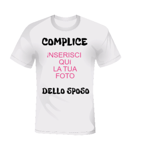 T-shirt Complice dello Sposo
