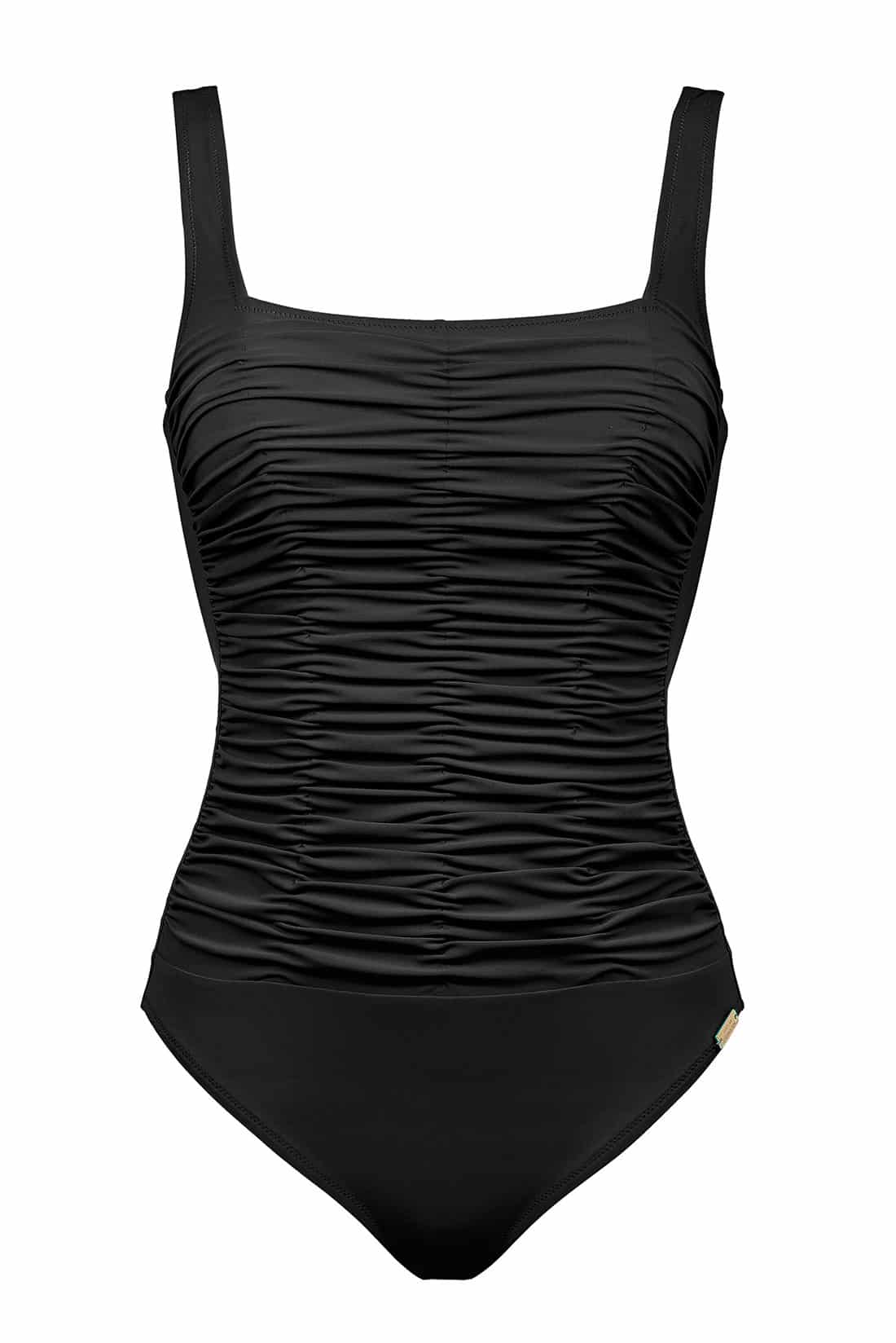 Costume intero nero drappeggio Maryan Mehlhorn - immagine 2