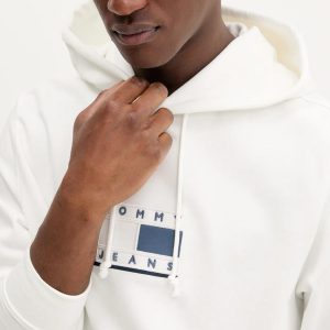 FELPA TOMMY JEANS YBL BIANCO