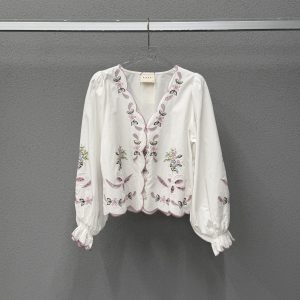 Blusa ricamata a mano SISSEL EDELBO