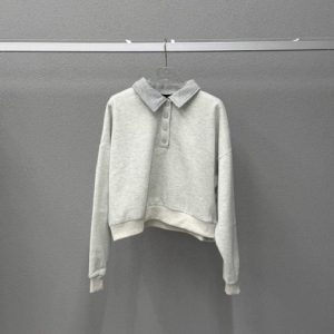 Felpa polo double grey