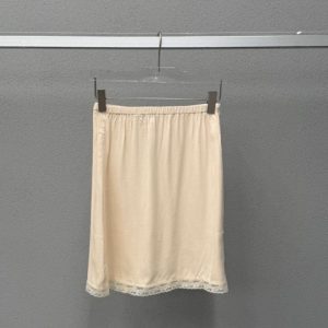 Satin midi skirt