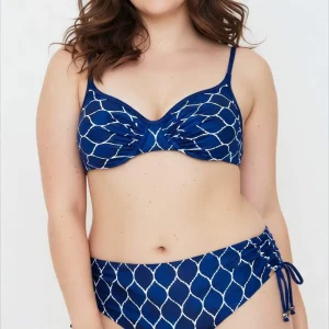 Bikini Ferretto per seni generosi e Slip coulisse ONDE Charmline