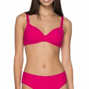 Bikini con Ferretto + Slip Regular Fucsia Lidea