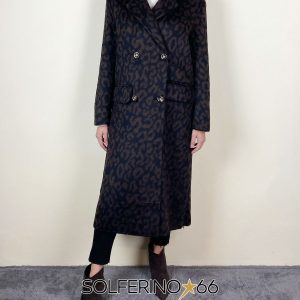 SINCE’RE CAPPOTTO DOPPIO PETTO LEOPARD