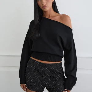Mini shorts con strass