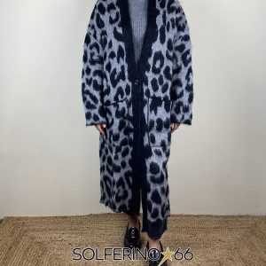 KONTATTO CAPPOTTO MACULATO GRIGIO