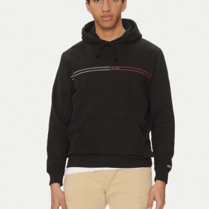 Felpa Nera Regular Fit