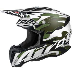 Casco Cross Airoh Twist Mimetic White Matt