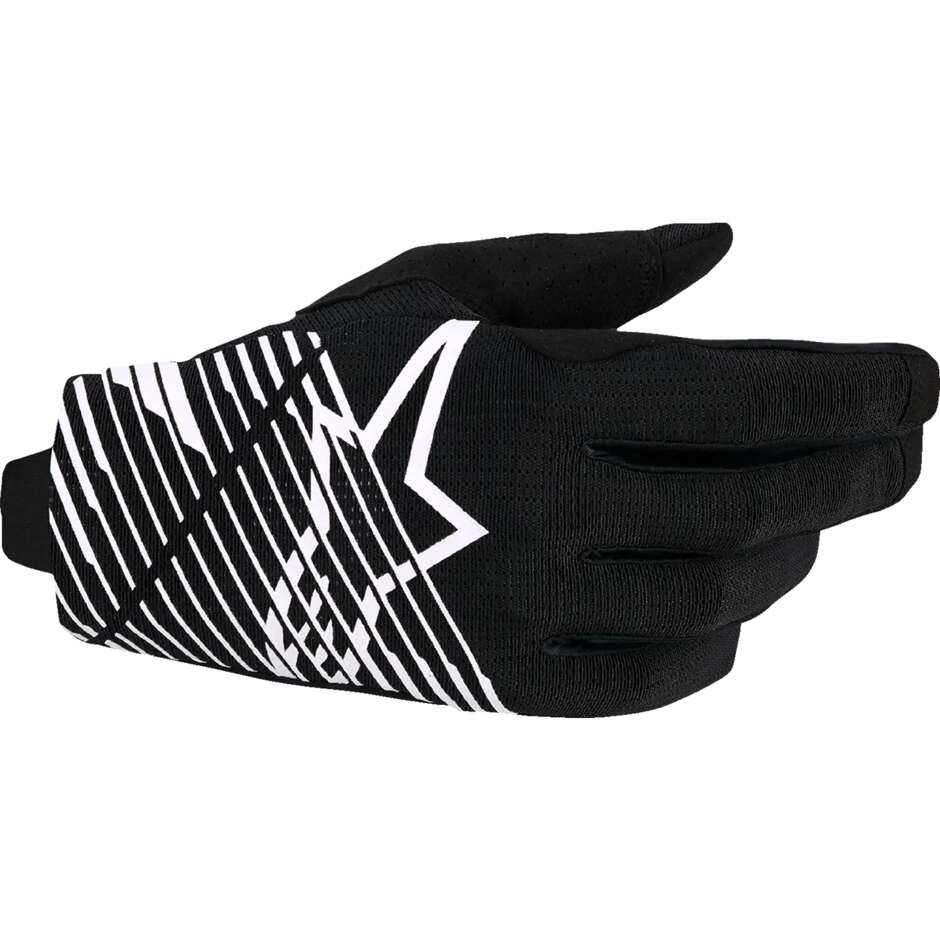 Guanti Motocross Alpinestars Radar Pro Black White - immagine 2