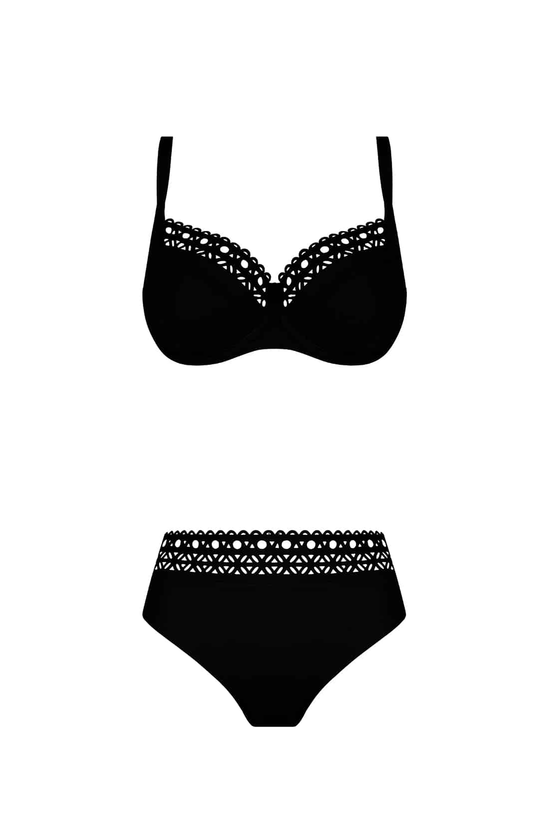 Bikini Ajourage nero con slip coulisse Lise Charmel - immagine 2