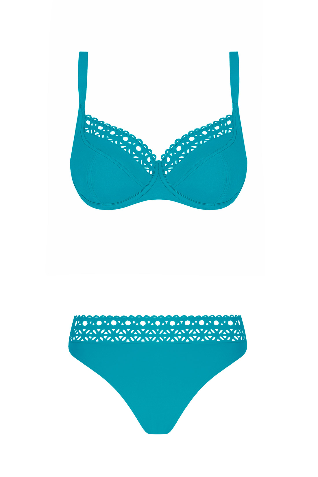 Bikini turchese con slip Ajouré – Lise Charmel - immagine 3