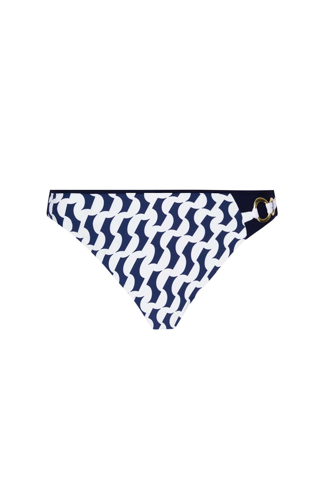 Bikini ferretto blu e bianco con slip normale Lise Charmel - immagine 4
