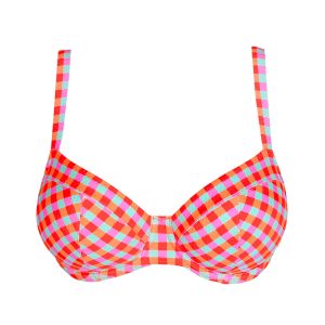 Bikini in fantasia vichy con slip alto Marival Prima Donna