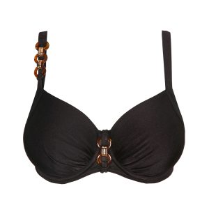 Bikini marrone con slip normale Barrani Prima Donna