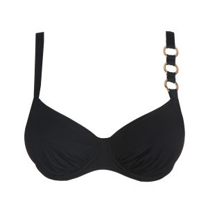 Bikini nero con slip normale Damietta Prima Donna