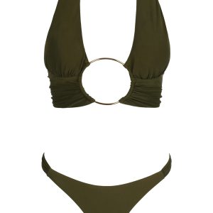 Bikini Triangolo Verde con Anello – Sardà