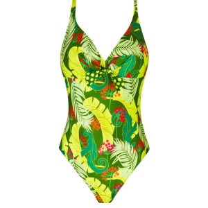 Costume intero in fantasia tropicale Antigel