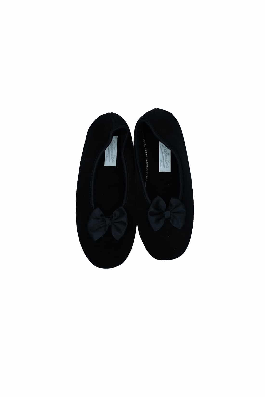 Pantofole Donna Nero con fiocco – Jaimies Paris - immagine 5