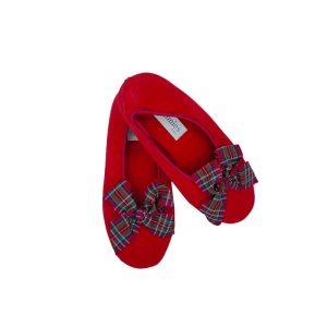 Pantofole Donna Rosse con fiocco – Jaimies Paris