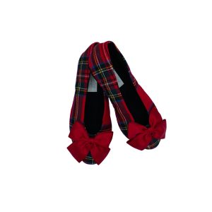 Pantofole da Donna Scozzesi Rosse – Jaimies Paris