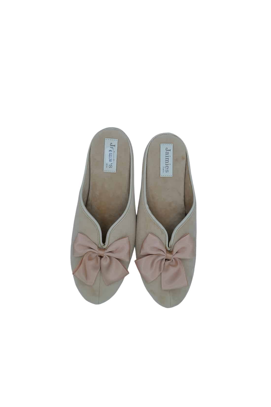 Pantofole Beige con fiocco – Nathalia Jaimies Paris - immagine 3