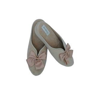 Pantofole Beige con fiocco – Nathalia Jaimies Paris