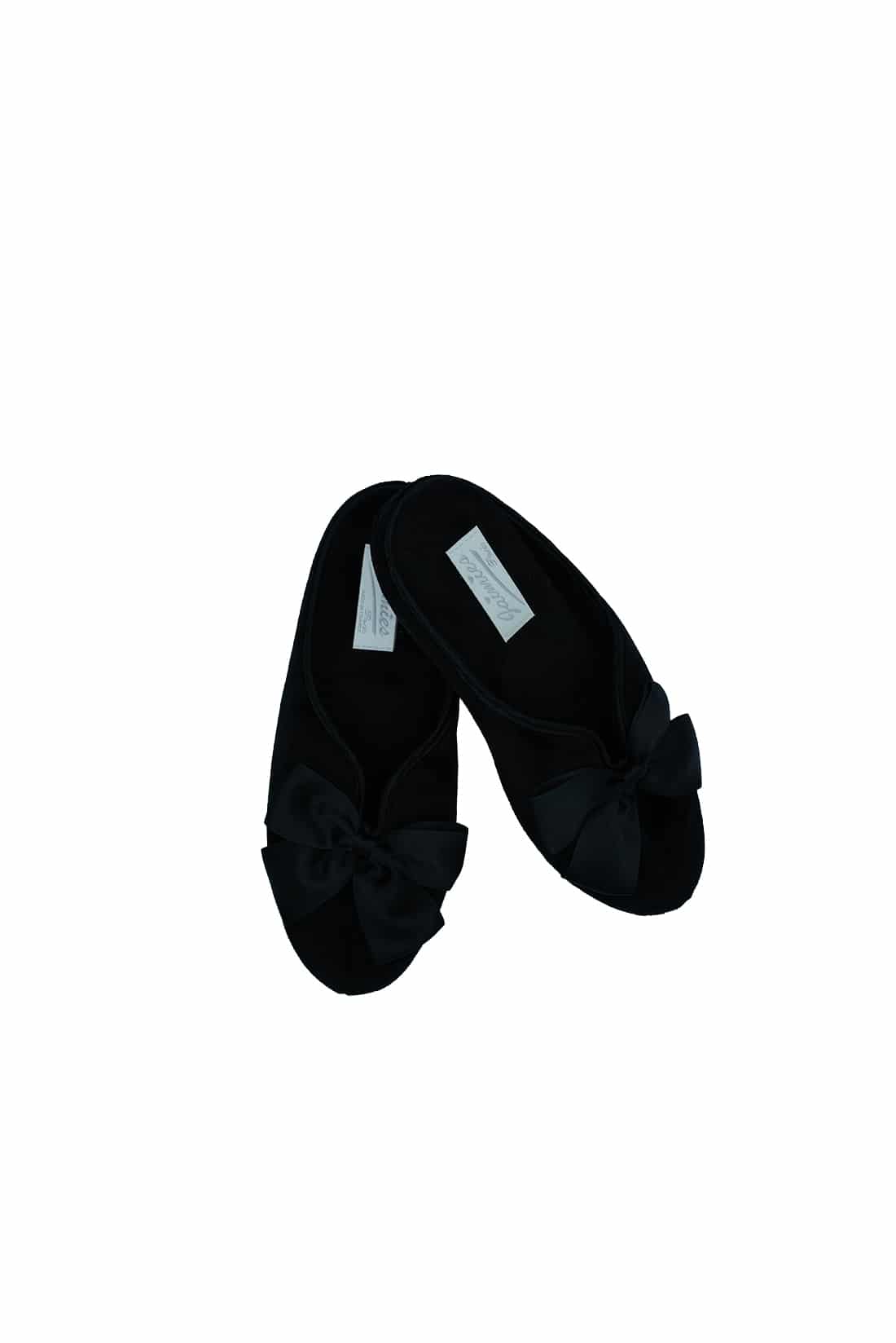 Pantofole Nere con fiocco – Nathalia Jaimies Paris - immagine 2