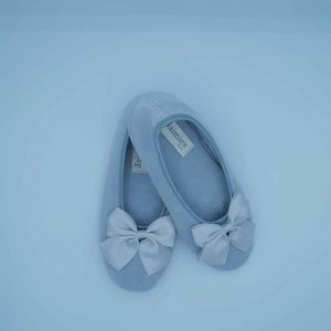 Pantofole Donna Grigio con Fiocco – Jaimies Paris