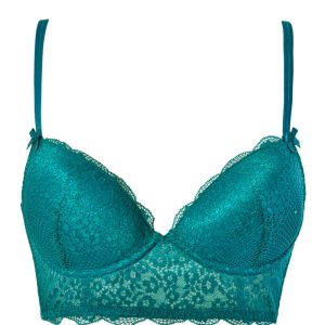 Reggiseno push up con pizzo ottanio Verdissima