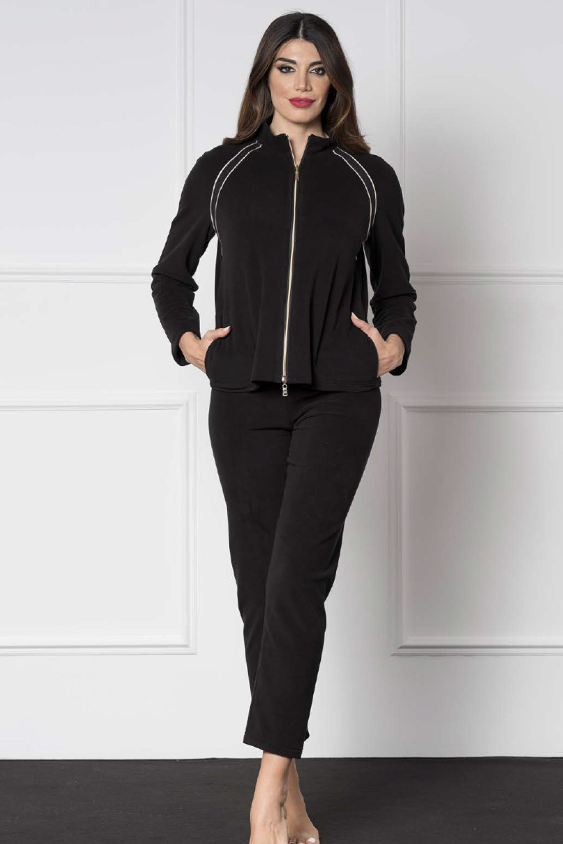 Tuta in pile con zip Abbiati Private Label - immagine 2