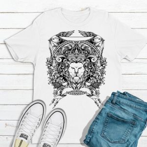T-shirt stampata Lion Crest