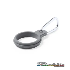 Appendino per borraccia MK Gotan con moschettone, silicone, diam minimo 3,7 cm