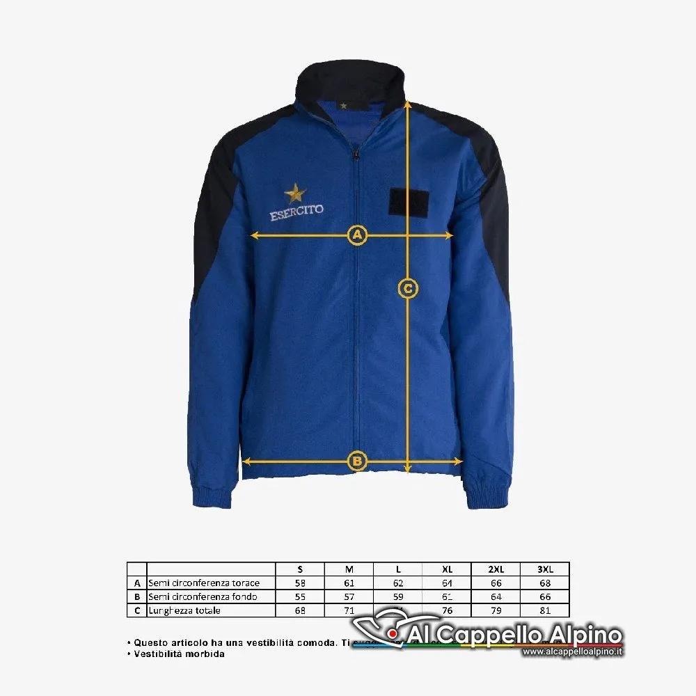 Tuta ginnica Openland Track Suit 2019 Esercito Italiano Bluette - immagine 9