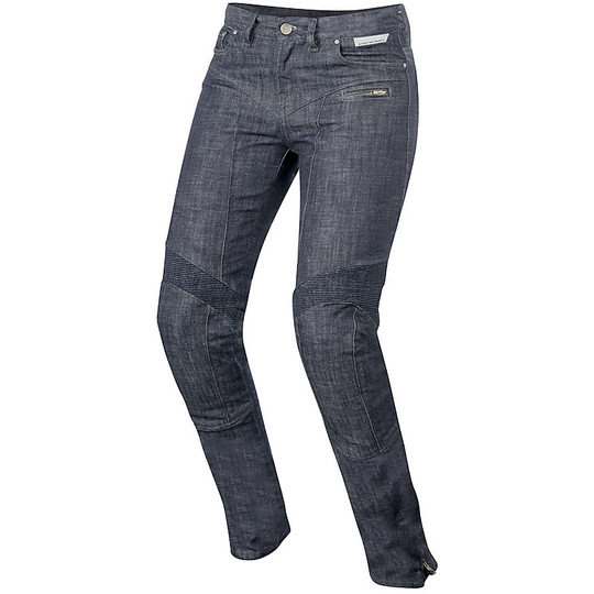 Pantalon moto da Donna Alpinestars Denim Riley Raw Indigo