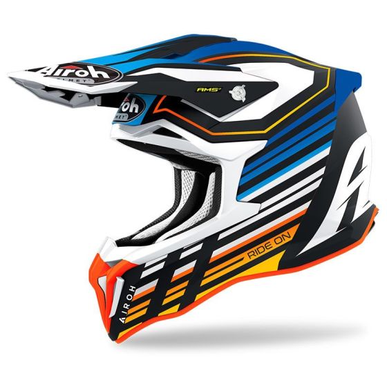 Casco Cross Airoh Strycker Shaded Blue Matt - immagine 2