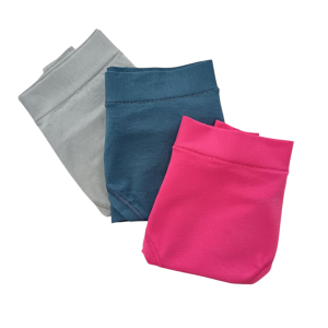Confezione risparmio di 3 slip donna colorati in cotone e modal senza elastici