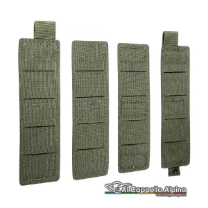 Adattatori MOLLE Tasmanian Tiger attacco velcro, Cordura 700 d, 13×4 cm, set  4 pz